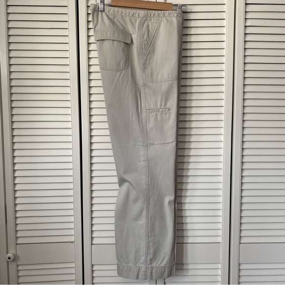 Vintage Eddie Bauer Cargo cotton pants tan 10 - Picture 3 of 10